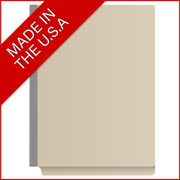 Side Tab Classification Folder, 2" Expansion, Letter Size, 2 Dividers, Manila (Box of 10) - Image 5