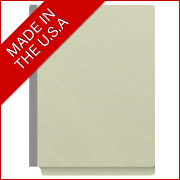 Side Tab Classification Folder, 2" Expansion, Letter Size, 3 Dividers, Pale Green (Box of 10) - Image 5