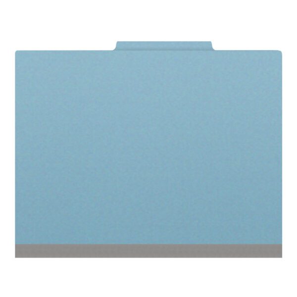 Top Tab Classification Folder, 2" Expansion, Letter Size, 2 Dividers, Light Blue (Box of 10) - Image 3