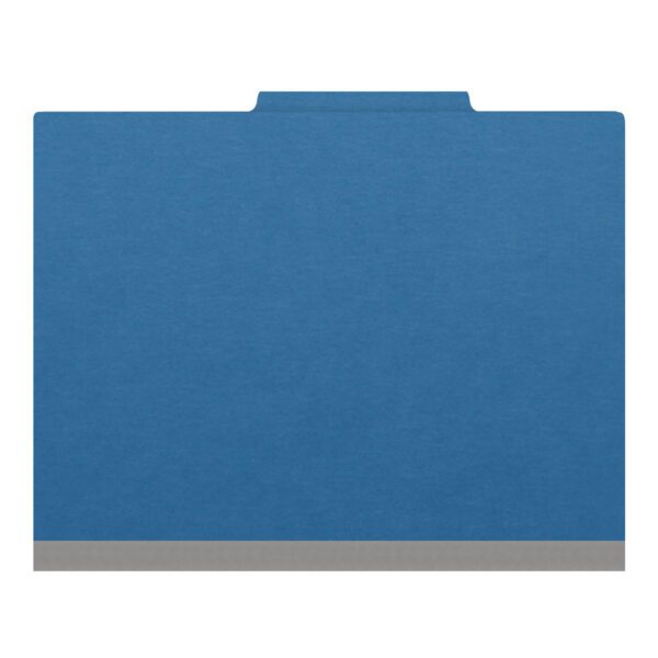 Top Tab Classification Folder, 2" Expansion, Letter Size, 2 Dividers, Dark Blue (Box of 10) - Image 3