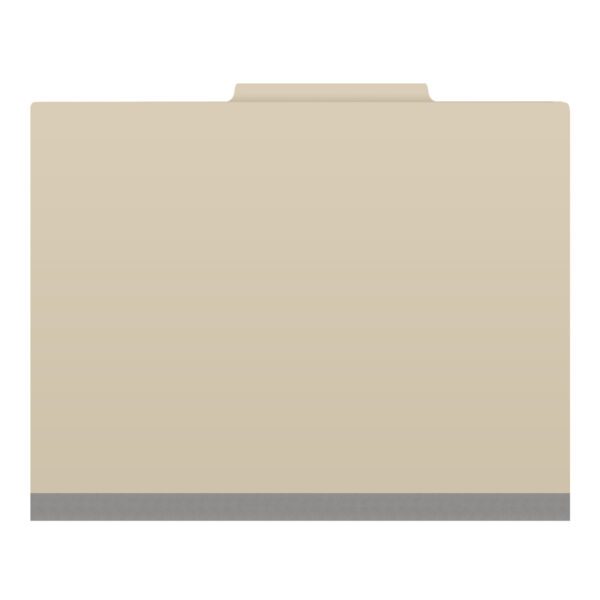 Top Tab Classification Folder, 2" Expansion, Letter Size, 2 Dividers, Manila (Box of 10) - Image 3