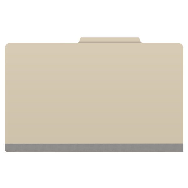 Top Tab Classification Folder, 2" Expansion, Legal Size, 1 Divider, Manila (Box of 10) - Image 3